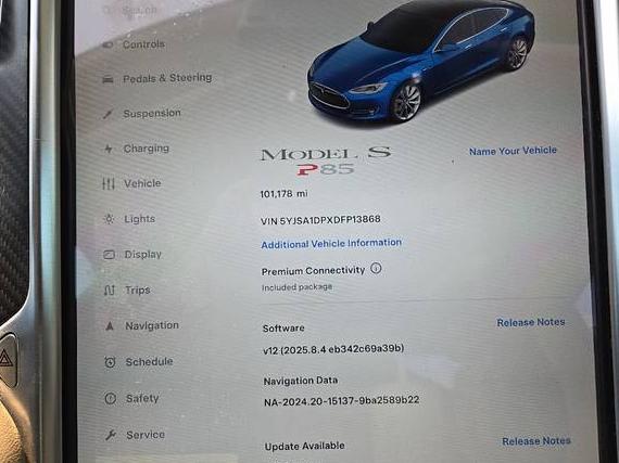 TESLA MODEL S 2013 5YJSA1DPXDFP13868 image
